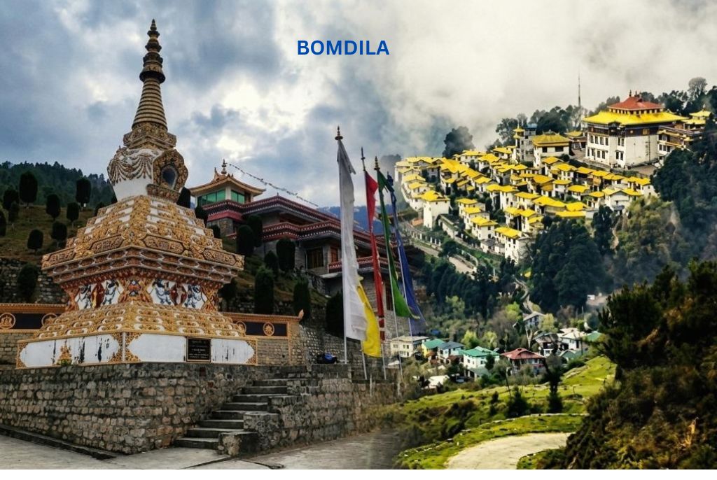 Bomdila monastery and Himalayan landscape on an Arunachal Pradesh Tour