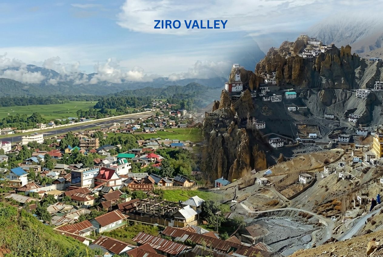 Ziro Valley paddy fields and Apatani villages on an Arunachal Trip